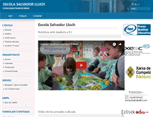 Tablet Screenshot of escolasalvadorlluch.cat